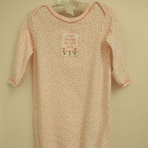 Carter's baby girls cotton sleeper gowns 0-3M 2PK